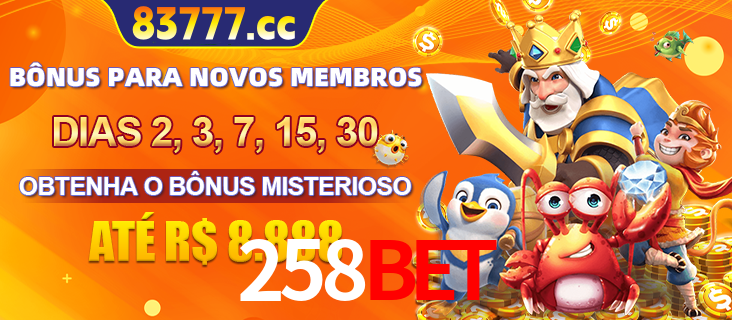 Anúncio dos benefícios para Membro VIP Sênior na plataforma 258bet, incluindo bônus promocionais, semanais e mensais, ilustrado com o personagem Fortune Tiger.